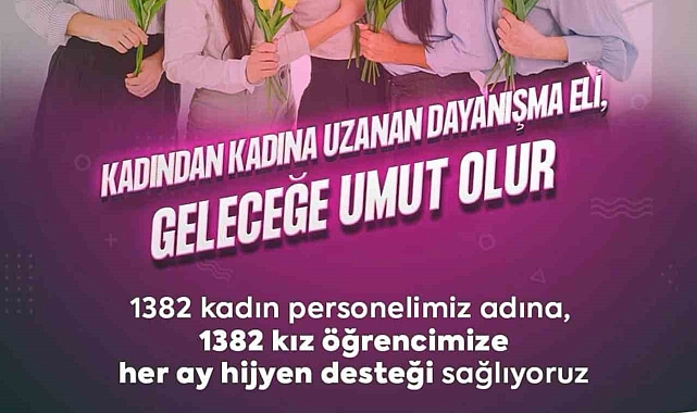 Muğla Büyükşehir'den bir ilk: Bin 382 kız öğrenciye hijyen desteği