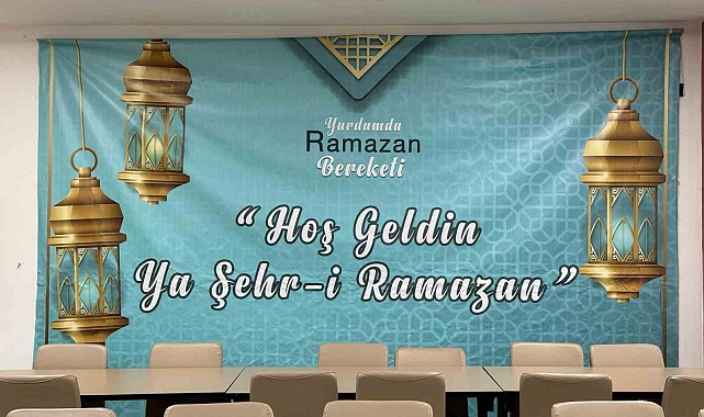 Öğrenci yurtlarında Ramazan köşeleri hazırlandı