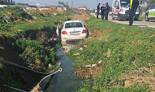 Otomobil şarampole düştü: 1 yaralı