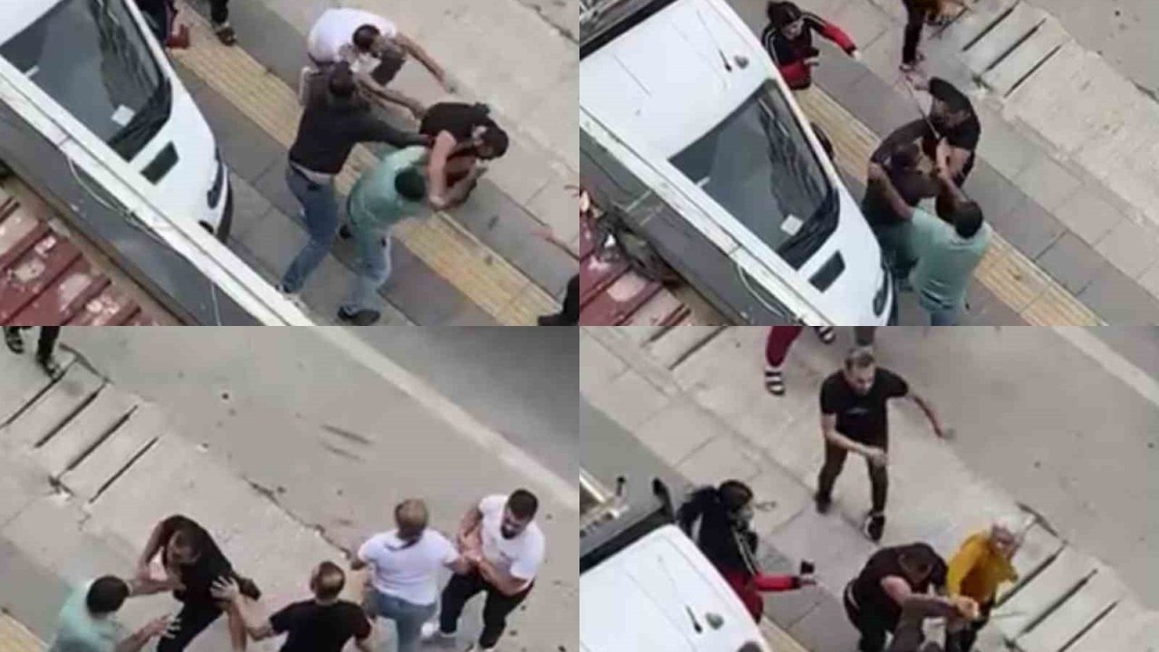 Trafikte tartışma yumruklu kavgaya dönüştü