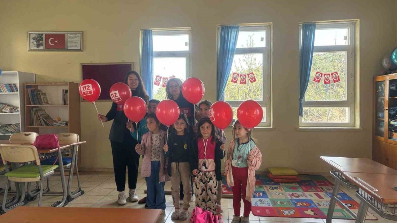 Muğla 112 Acil Çağrı Merkezi, Günlüce’de geleceğin bilinçli bireyleriyle buluştu
