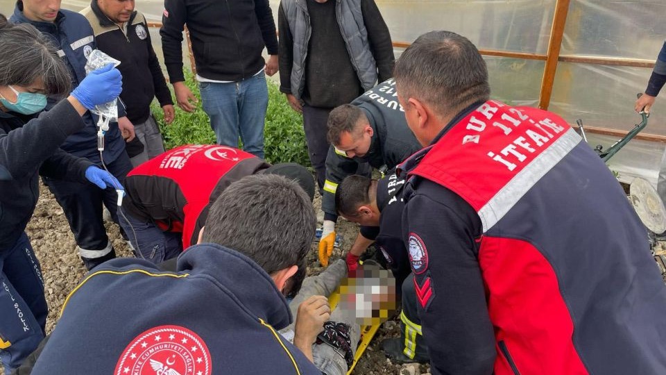 Bacağını Çapa Makinesine Kaptırdı
