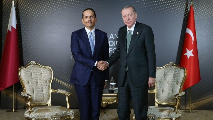 Cumhurbaşkanı Erdoğan, Katar Başbakanı El Sani’yi Kabul Etti
