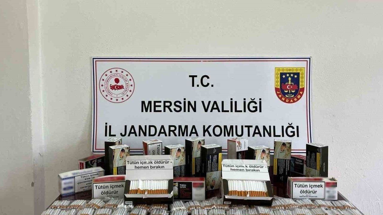 Mersin’de kaçak sigara ticareti yapan bir şüpheli yakalandı