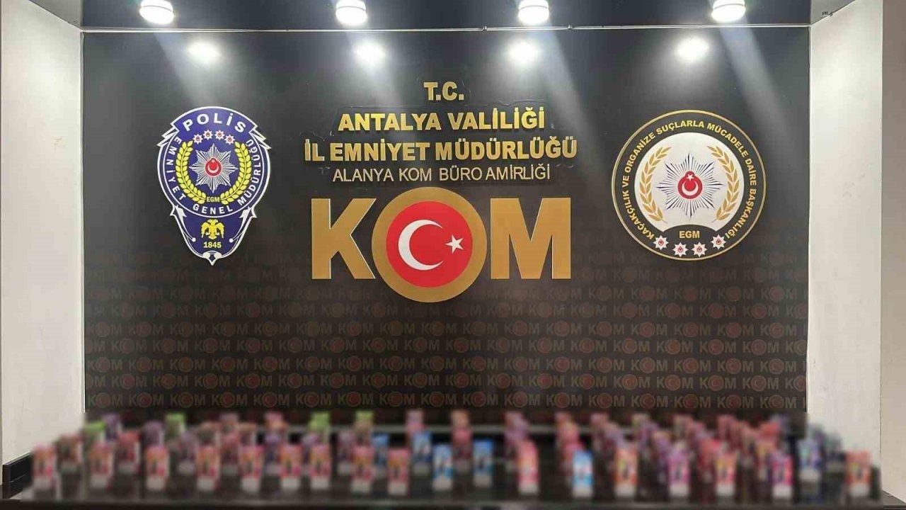 Antalya’da son 1 haftadaki kaçakçılık operasyonlarında 17 şüpheliye işlem