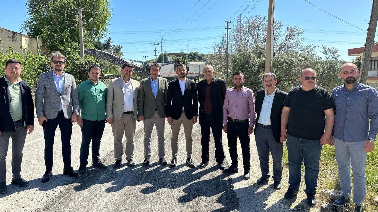 Serik'te, Aspendos- Belkıs yolu yeniliyor