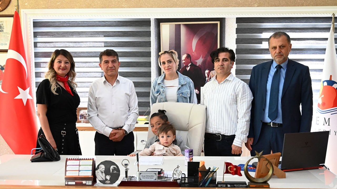 Minik Ege Eymen Ünal, &#039;başkan&#039; oldu