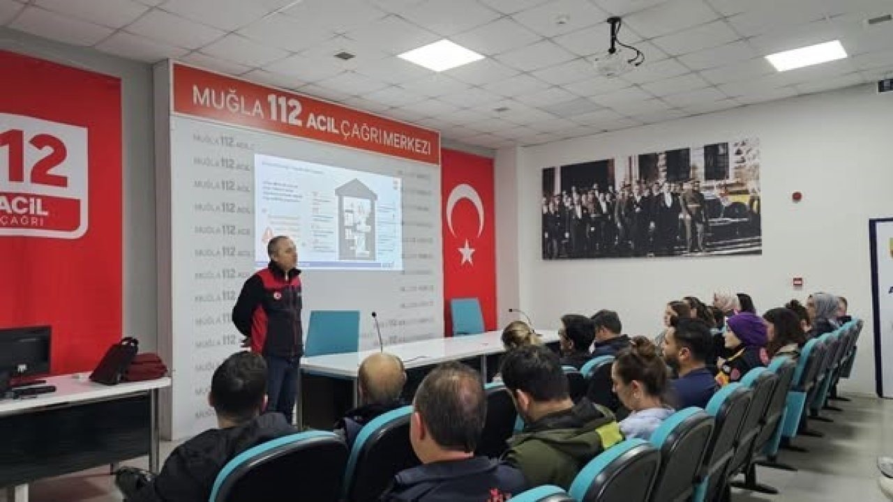 112 personeline afet farkındalığı eğitimi verildi
