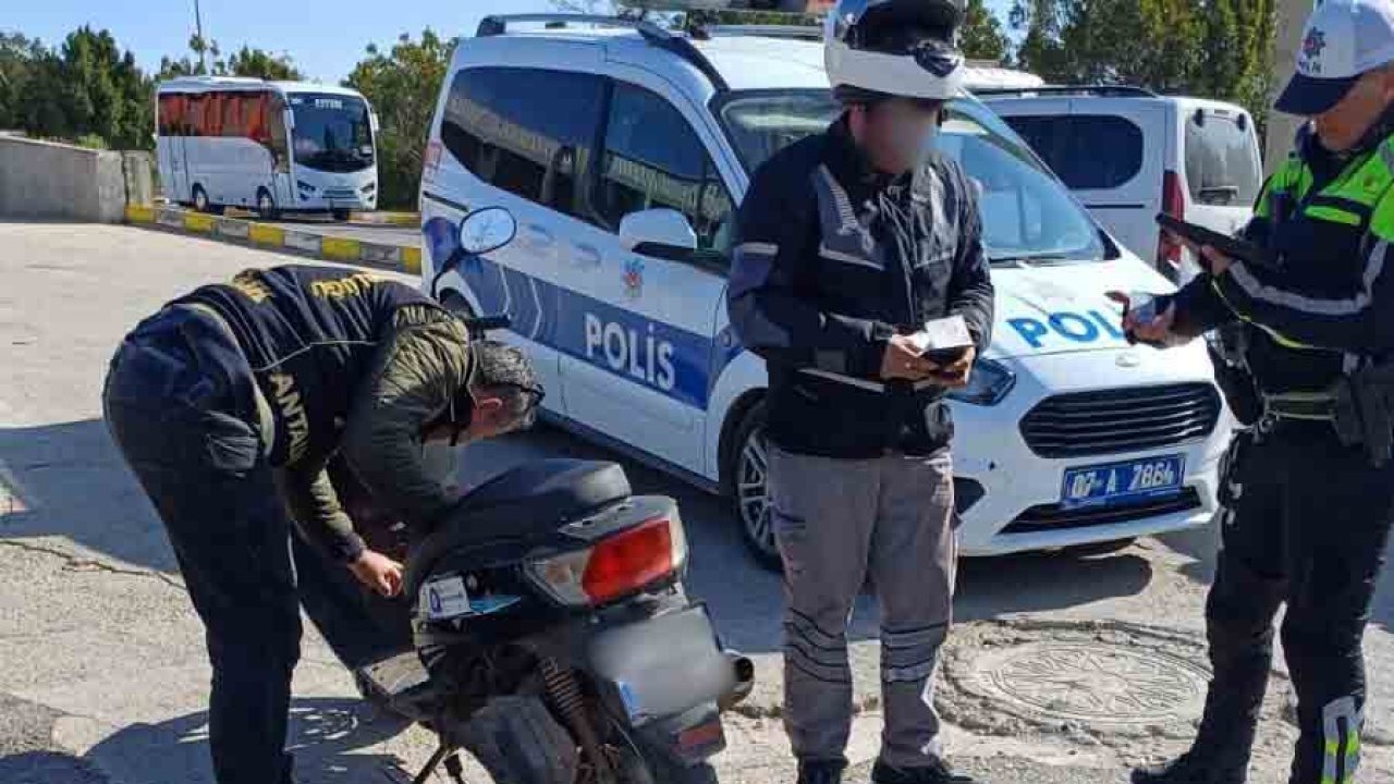 Antalya'da motosiklet denetimi