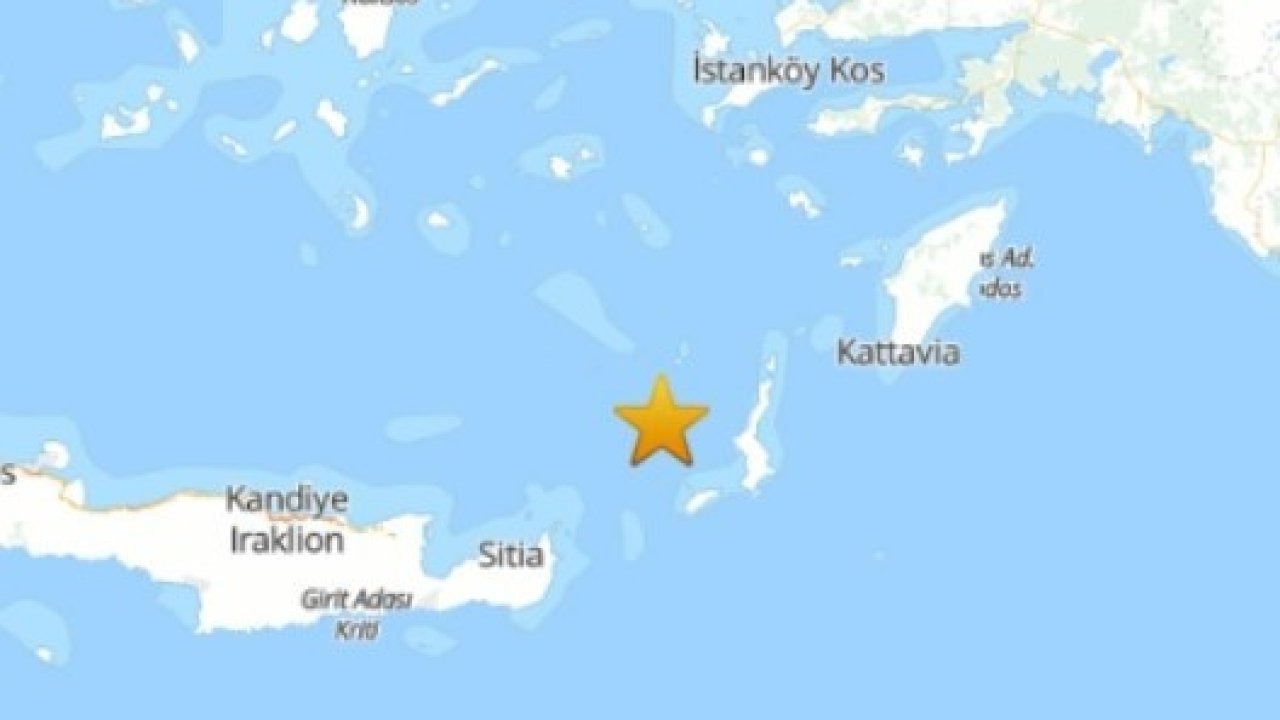 Ege Denizi’nde 4.4 şiddetinde deprem