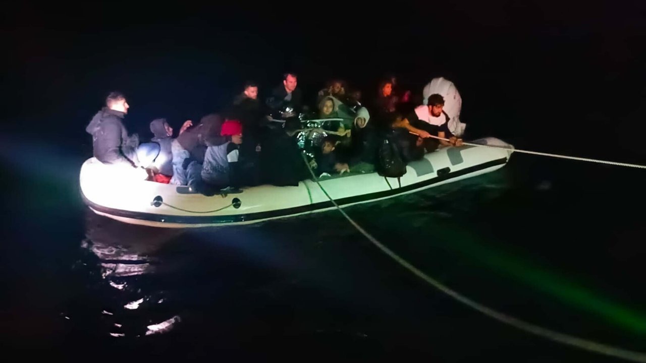 Bodrum’da 29 kaçak göçmen kurtarıldı
