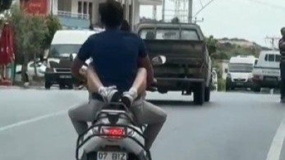 Alanya'da Motosiklet Üzerinde Tehlikeli Yolculuğa 32 Bin TL Ceza