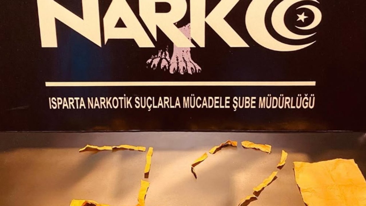 Isparta&#039;da uyuşturucu operasyonu
