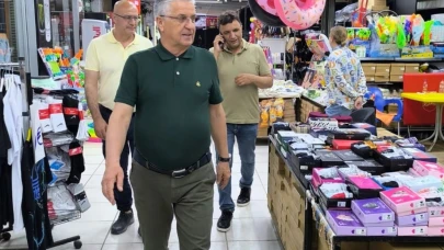 Başkan Topaloğlu esnafın derdini dinledi
