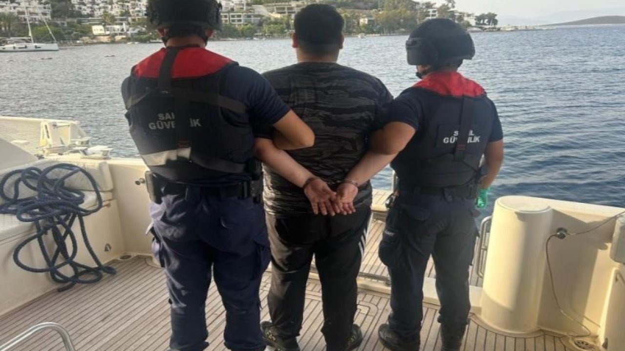 Bodrum’da lüks yatla kaçmaya çalışırken yakalandı