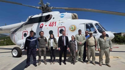 Yatağan’da orman yangınlarına karşı hava gücü göreve başladı