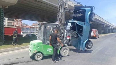 Turistlerin Yardımına Forklift Yetişdi