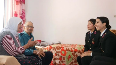 Muğla'da jandarmadan 75 yıllık çifte ziyaret