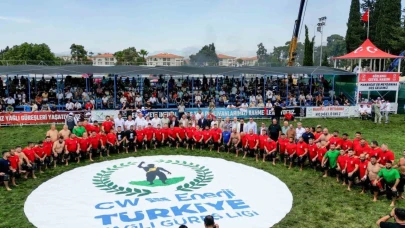 Manavgat’ta yağlı güreş coşkusu yaşanıyor