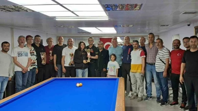 Dünya ve Türkiye 3 bant bilardo şampiyonu Muğla’da turnuvaya katıldı