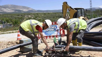 MESKİ, Mut’ta içme suyu hattı yenileme çalışmalarını sürdürüyor