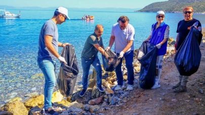 Datça'da Antik Karia Yolu'nda temizlik seferberliği: 5 ton atık toplandı