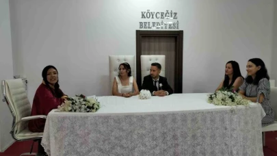 Köyceğiz’de çiftler nikah için yoğunluk oluşturdu