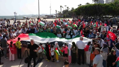 Mersin’de ‘Büyük Gazze Mitingi’ düzenlendi