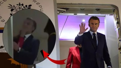 Macron’un Yüzüne Darbe Anı Sosyal Medyada Olay Oldu