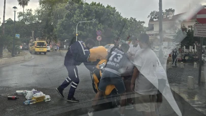 Antalya’da Yağmurlu Hava Kazaya Neden Oldu!