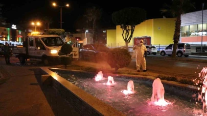 Alanya’da yeşil alanlarda zirai mücadele
