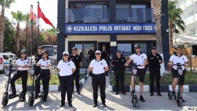 Kızkalesi sezona hazır:Scooterlu plaj polisleri de göreve başladı