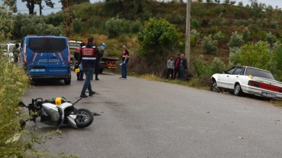 Otomobille çarpışan motosikletli öldü