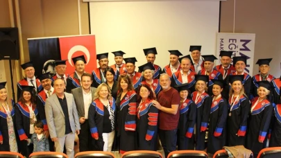 MAKÜ'de eski mezunlar biniş giydi