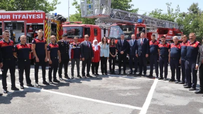 Burdur'da bayramlaşma töreni
