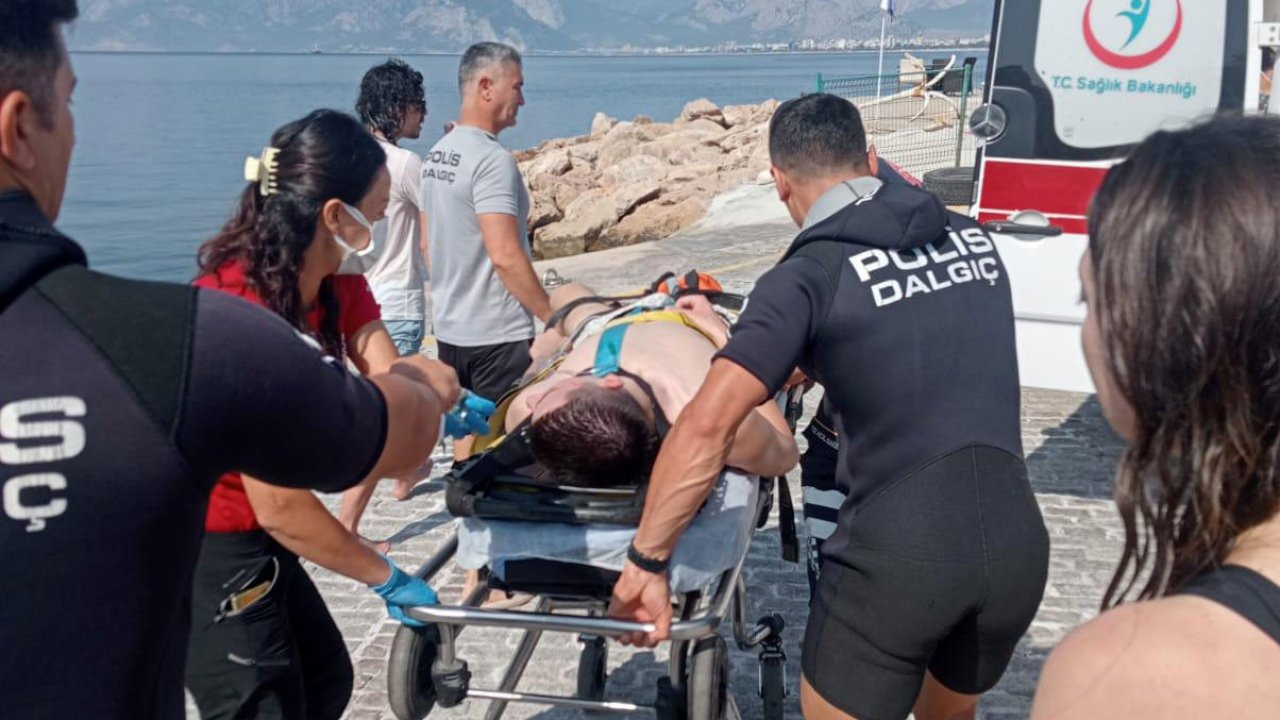 SUP board yaparken denizde fenalaşıp, boğulma tehlikesi geçirdi