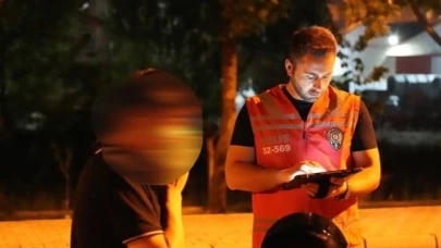 Isparta’da 1 saatlik asayiş ve trafik uygulamasında 236 kişi sorgulandı