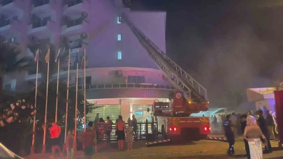 Alanya’da otel yangını