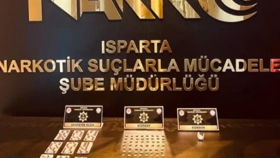 Isparta’da uyuşturucu operasyonlarında 1 kişi tutuklandı, 2 şüpheli gözaltına alındı