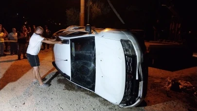 Sulama kanalına düşen cipteki sürücü ile akrabası öldü
