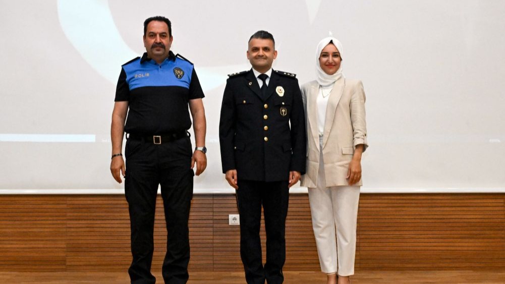 Antalya Emniyet Müdürlüğü'nde rütbe terfi töreni