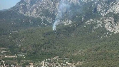 Kemer’de orman yangını