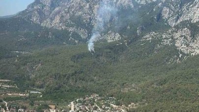 Kemer’de orman yangını
