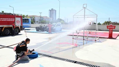 Mersin’de itfaiye eri sınavlarında adaylar ter döktü