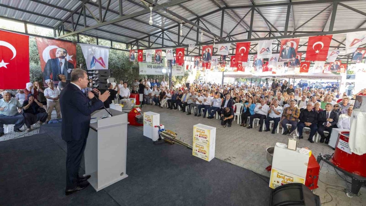 Mersin’de üreticiye ekipman desteği