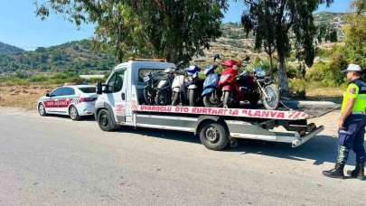Alanya’da Jandarmadan motosiklet denetimi