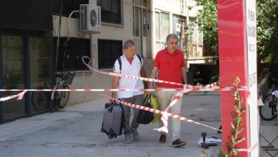 Antalya’da zemin kat kolonu patlayan 7 katlı bina tahliye edildi
