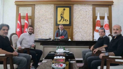 Mersin’de basın mensuplarından Başsavcı Öztoprak’a veda ziyareti