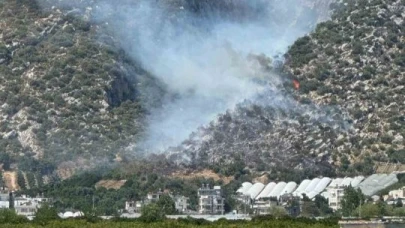 Finike’de orman yangını