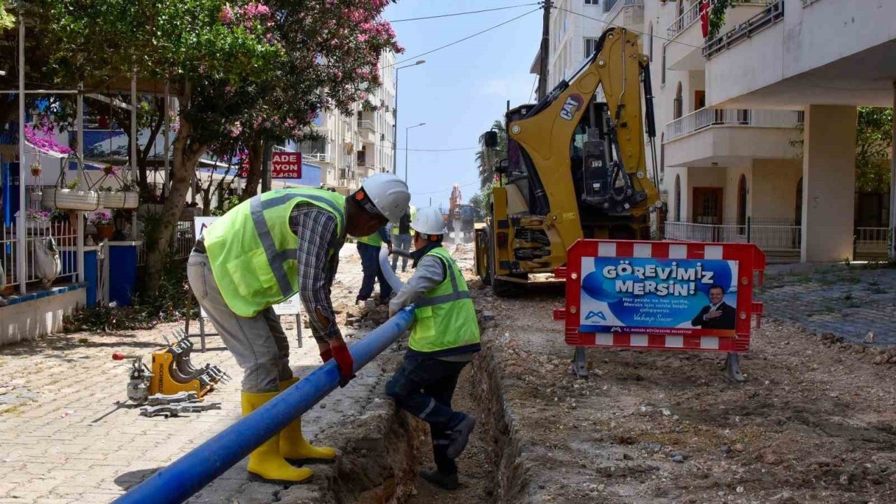 MESKİ, Yapraklıkoy mevkiinde içme suyu hattını yeniledi